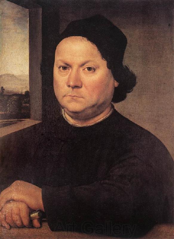 LORENZO DI CREDI Portrait of Perugino sf Norge oil painting art